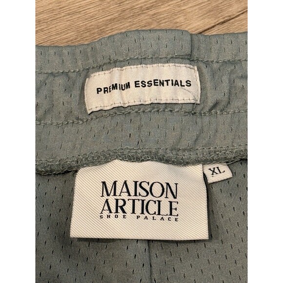 Maison Article Mens Premium Basketball Shorts Lot x2 Sz XL Teal Plum Zip Pockets - Picture 15 of 16